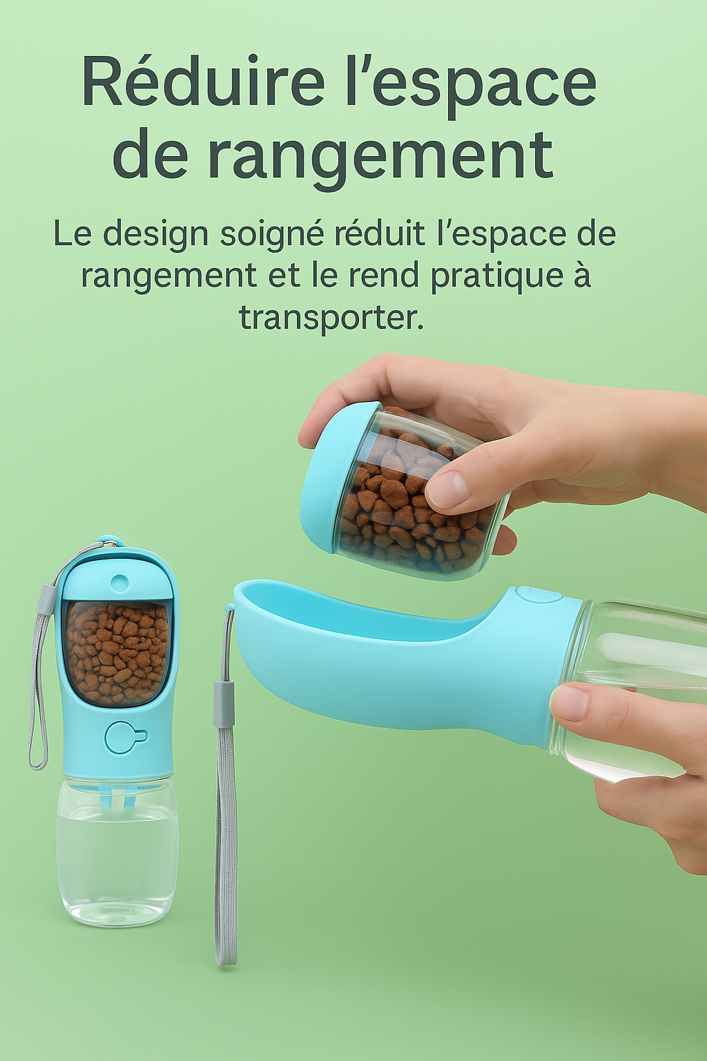 Bouteille Multifonction – Eau + Nourriture