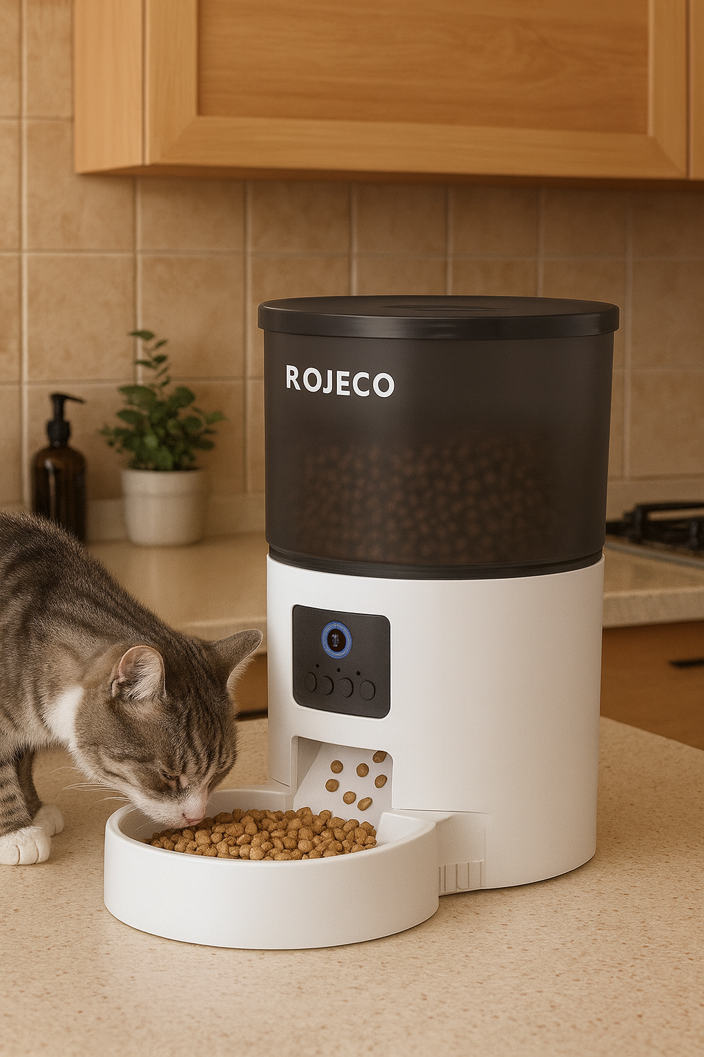 Distributeur automatique pour chat et chien avec caméra vidéo