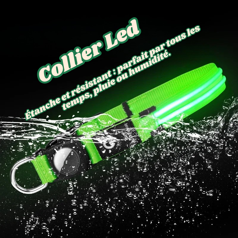 Collier Led Étanche + Compatibilité AirTag
