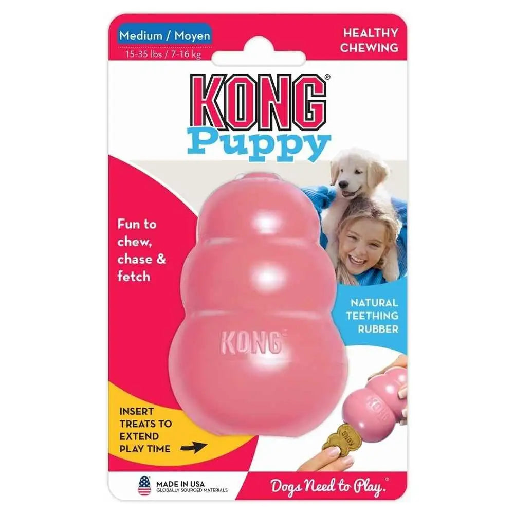 KONG Puppy – Jouet à Mâcher en Caoutchouc Naturel