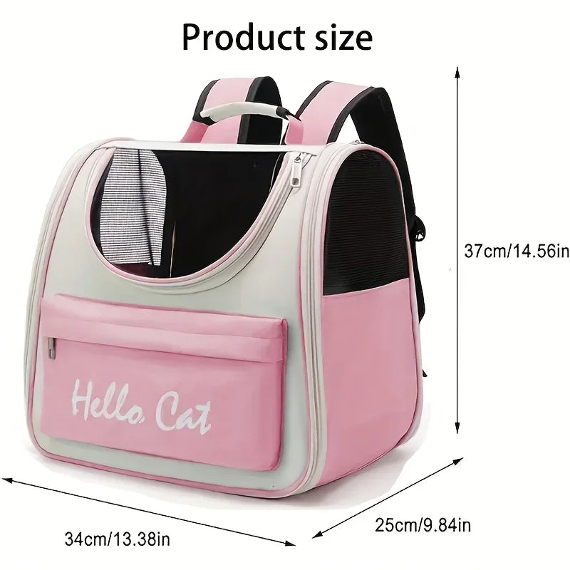 Sac à Dos Pliable pour Chats Grande Capacité Aéré & Confortable