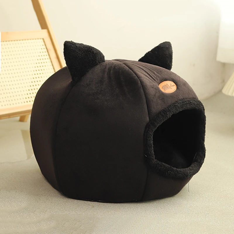 Lit d’Hiver Ultra-Confort pour Chats Sommeil Profond & Chaleur Assurée