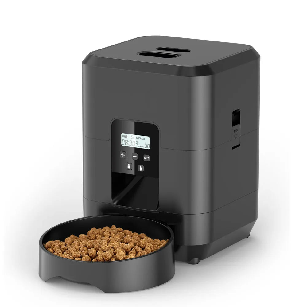 Distributeur Automatique Intelligent de Croquettes – Portions Programmées pour Chats & Chiens, Anti-Glouton et Gain de Temps !