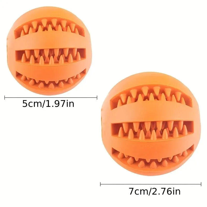 Balle Jouet 3 en 1 : Friandises, Hygiène Dentaire et Fun pour Chiens & Chiots