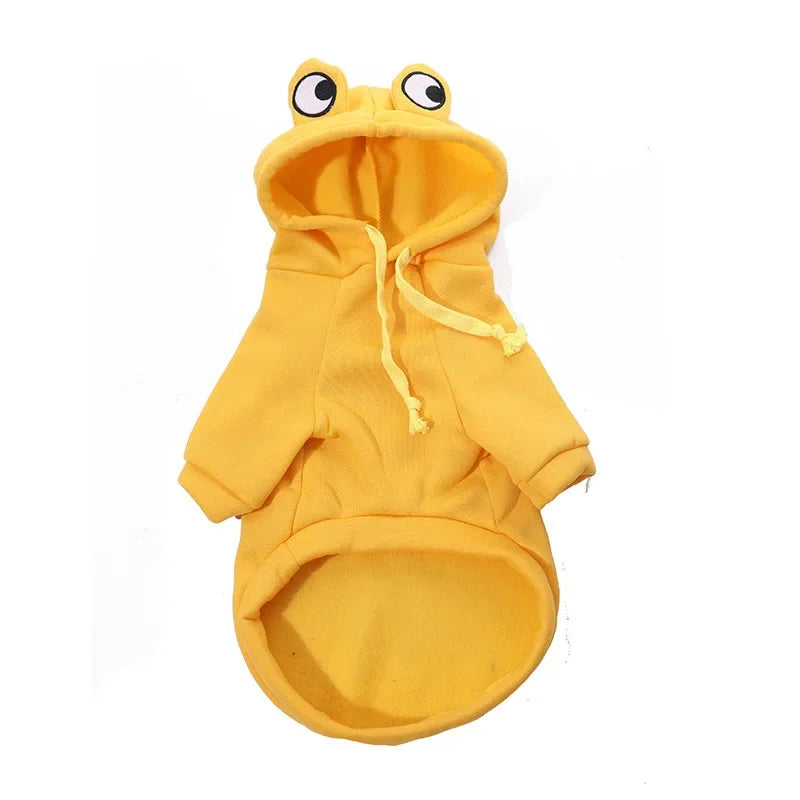 Sweat Polaire Grenouille & Bouledogue Français – Mignon & Chaud pour Chiens est Chats