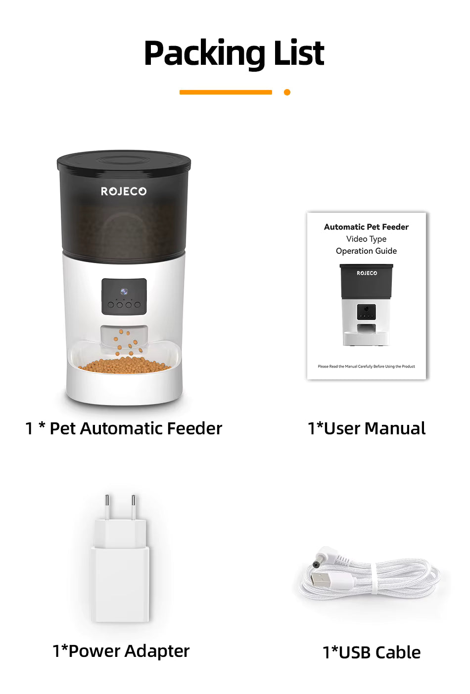 Distributeur automatique pour chat et chien avec caméra vidéo