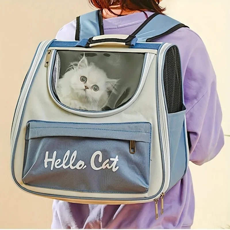 Sac à Dos Pliable pour Chats Grande Capacité Aéré & Confortable