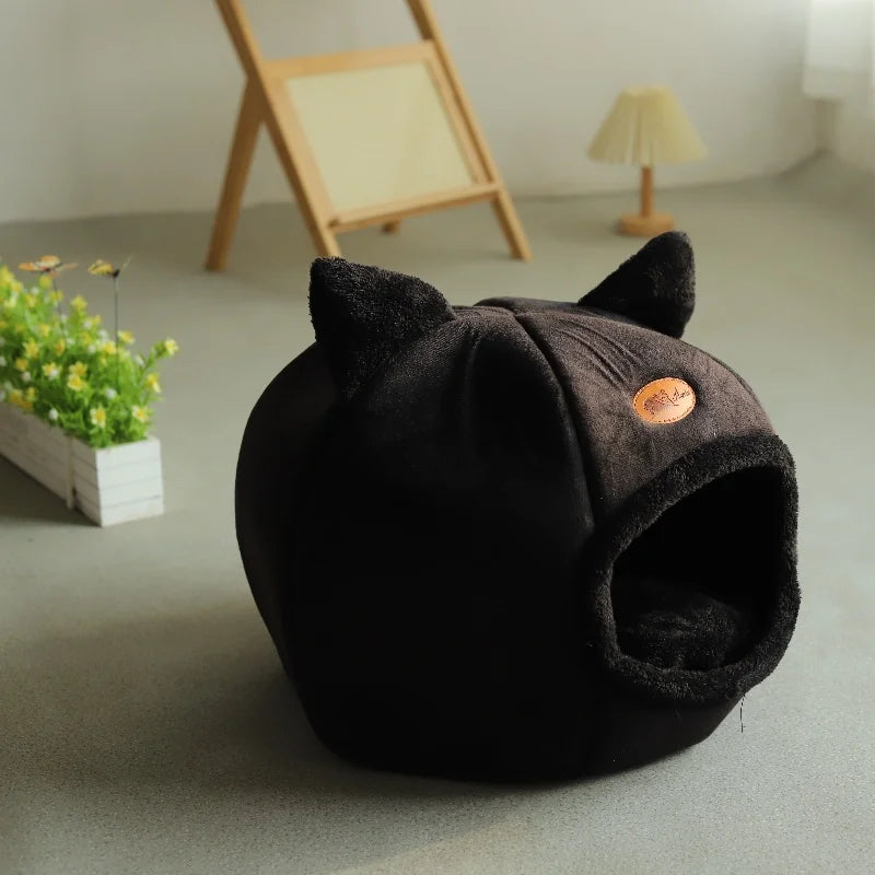 Lit d’Hiver Ultra-Confort pour Chats Sommeil Profond & Chaleur Assurée