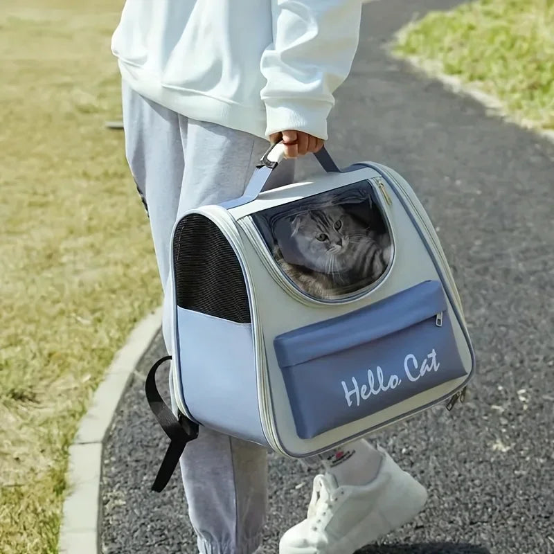 Sac à Dos Pliable pour Chats Grande Capacité Aéré & Confortable