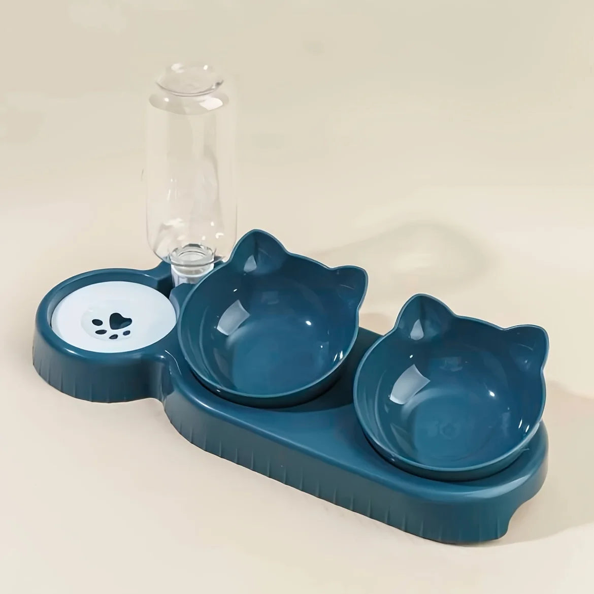 Gamelles Inclinées 3-en-1 avec Distributeur d’Eau Automatique