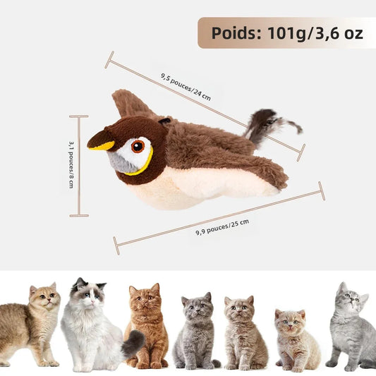 Oiseau en Peluche pour Chat