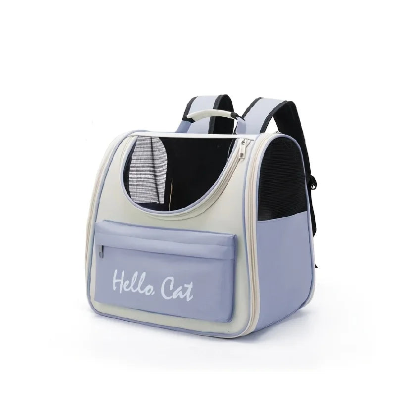 Sac à Dos Pliable pour Chats Grande Capacité Aéré & Confortable