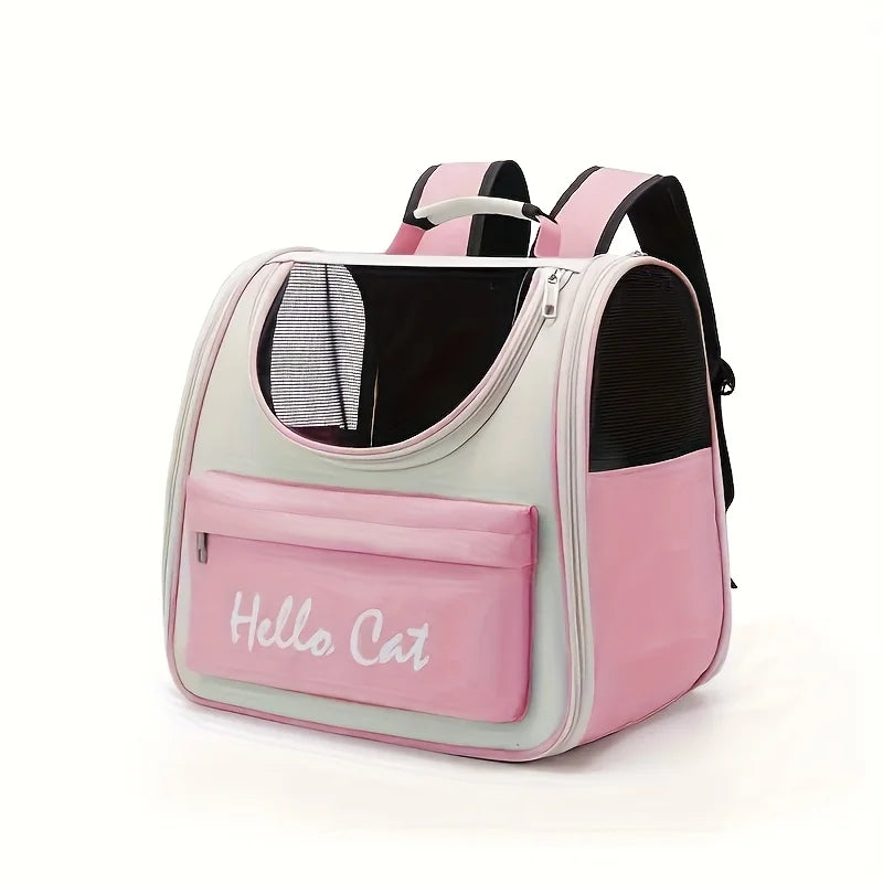 Sac à Dos Pliable pour Chats Grande Capacité Aéré & Confortable