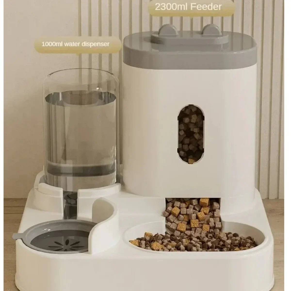 Distributeur Automatique de Nourriture & Fontaine à Eau pour Chats & Chiens