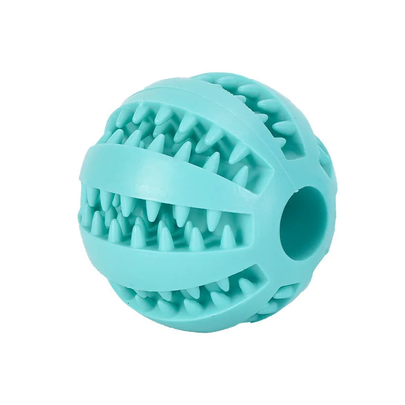 Jouet pour Chien 2 en 1 – Balle à Mâcher en Silicone avec Friandises Nettoie les Dents