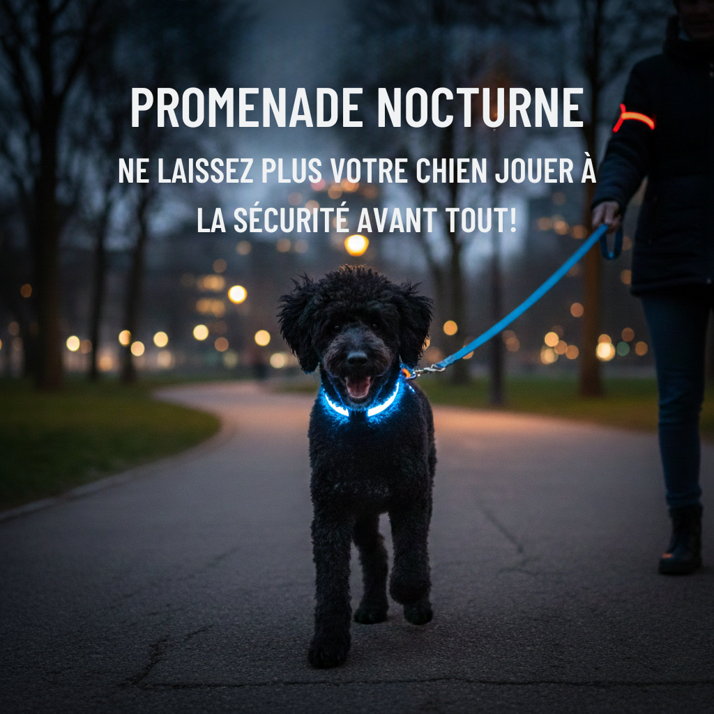 🌙 Promenade Nocturne : Ne laissez plus votre chien jouer à l'homme invisible !