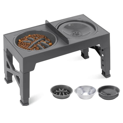 Gamelles Inox 3-en-1 Réglables & Élevables