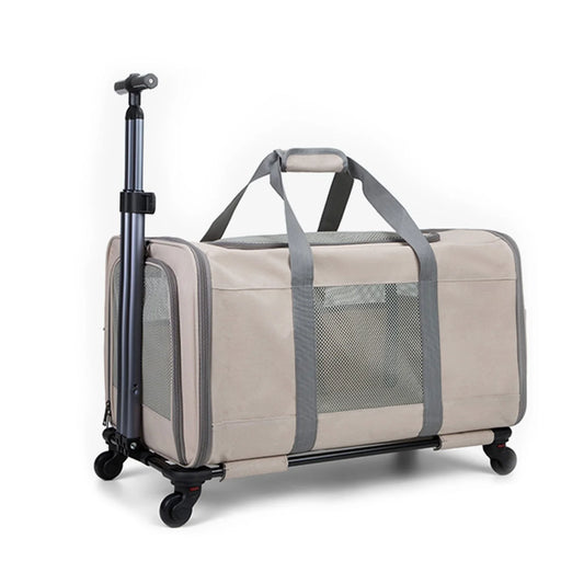 Sac de Transport à Roulettes pour Animaux – Pliable & Confortable pour Chiens et Chats