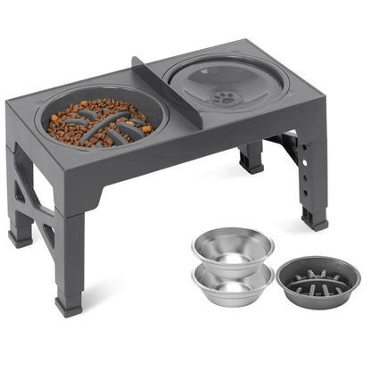 Gamelles Inox 3-en-1 Réglables & Élevables