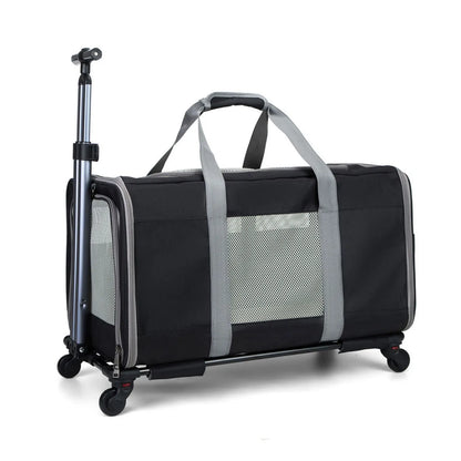 Sac de Transport à Roulettes pour Animaux Pliable