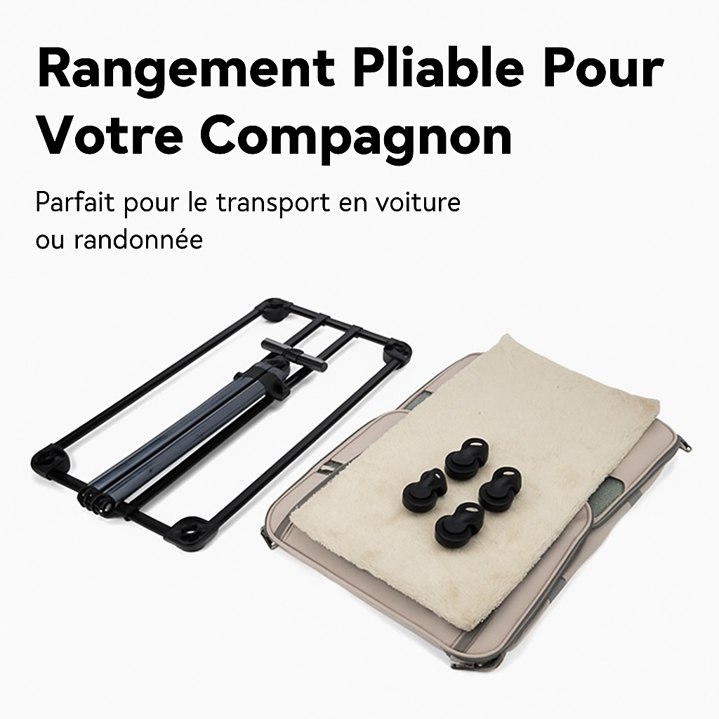 Sac de Transport à Roulettes pour Animaux Pliable