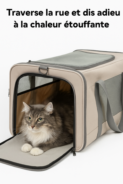Sac de Transport à Roulettes pour Animaux Pliable
