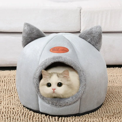 Lit d’Hiver Ultra-Confort pour Chats  Sommeil Profond & Chaleur Assurée