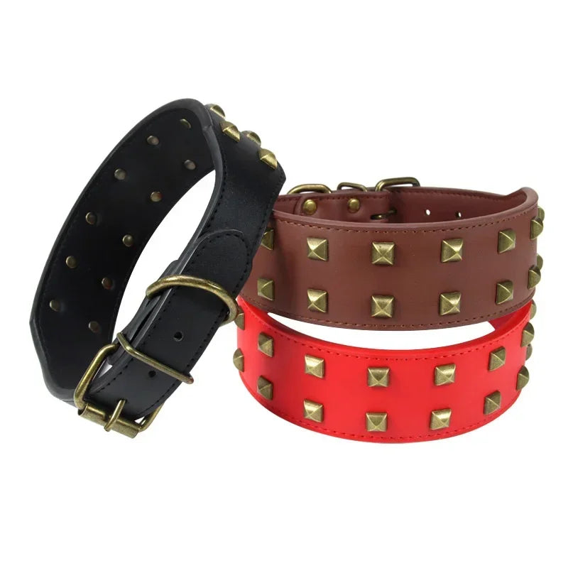 Collier Cuir Robuste - Style Clouté