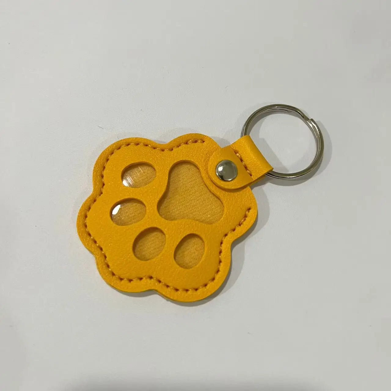 Porte-clés Souvenir Animalier – Médaillon en Cuir pour Fourrure (Chien & Chat)
