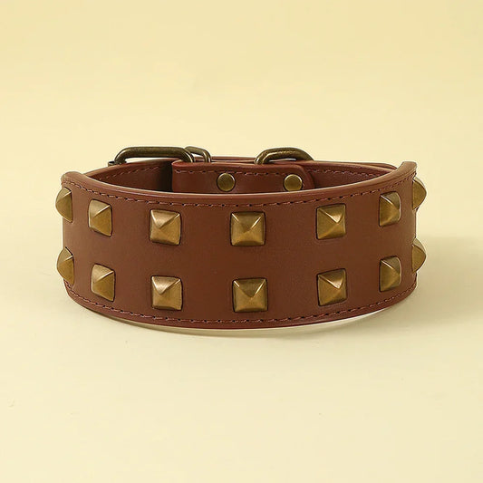 Collier Cuir Robuste - Style Clouté