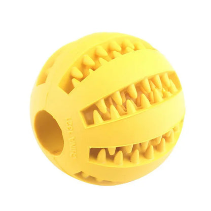 Balle Jouet 3 en 1 : Friandises, Hygiène Dentaire et Fun pour Chiens & Chiots