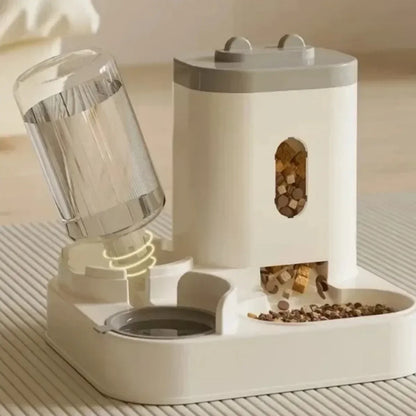 Distributeur Automatique de Nourriture & Fontaine à Eau pour Chats & Chiens