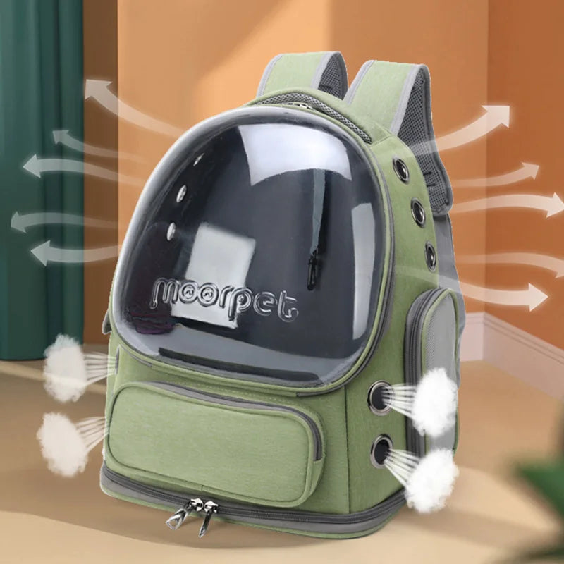 Sac à Dos Transparent de Transport pour Chat