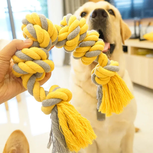 Jouet en Corde Jaune Résistant  pour Grands Chiens