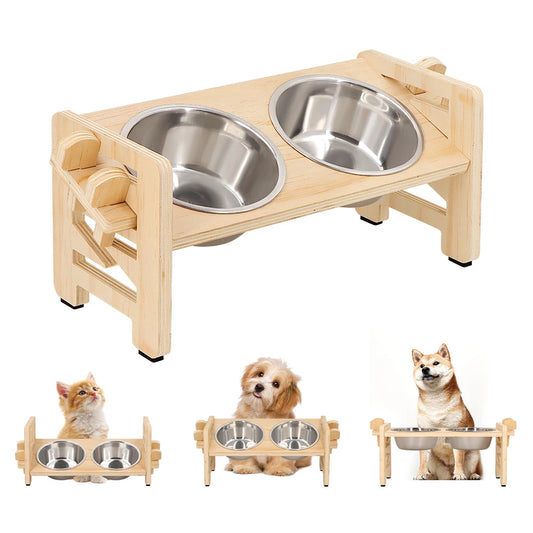 Bols Réglables Inclinables pour Petits Chiens & Chats