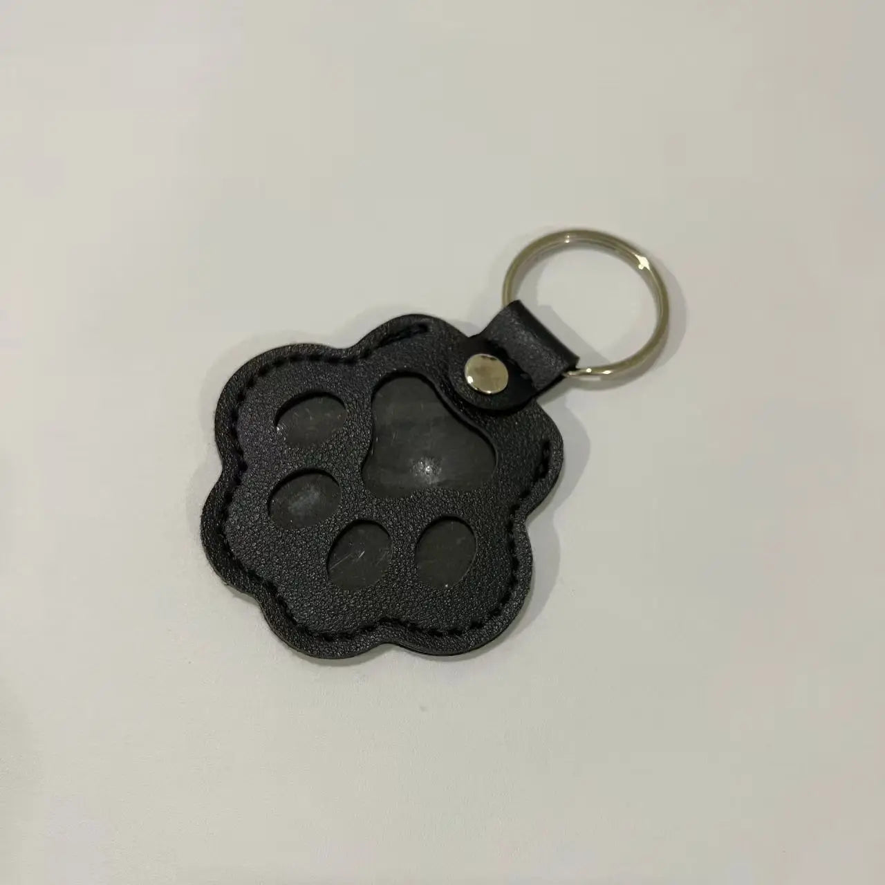 Porte-clés Souvenir Animalier – Médaillon en Cuir pour Fourrure (Chien & Chat)