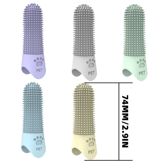 Brosse à Dents Doigts pour Animaux