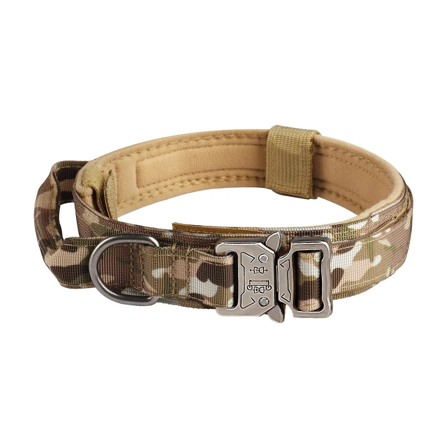Collier Tactique Militaire pour Chien – Boucle Métal & Nylon Renforcé