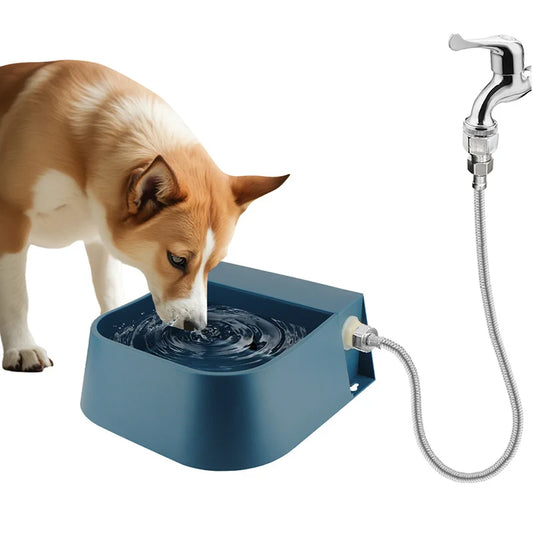 Fontaine Auto 2 L pour Animaux – Raccordable 1,5 m pour Chiens, Chats, Poules et Lapins