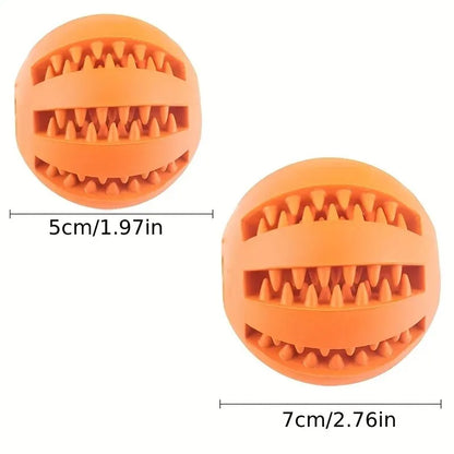 Balle Jouet 3 en 1 : Friandises, Hygiène Dentaire et Fun pour Chiens & Chiots