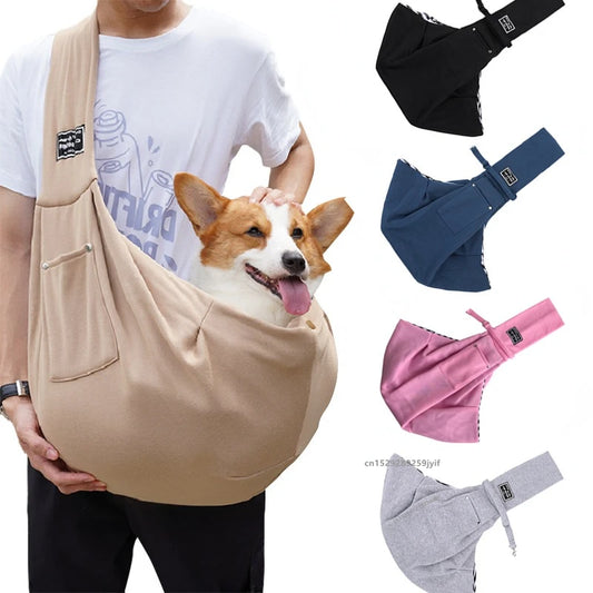 Sac Bandoulière Confort pour Animaux – Transport Facile pour Chiots, Chats et Petits Chiens