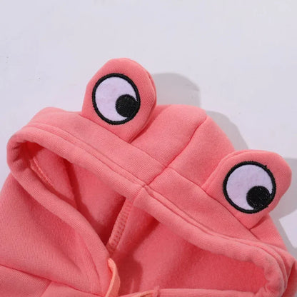 Sweat Polaire Grenouille & Bouledogue Français – Mignon & Chaud pour Chiens est Chats