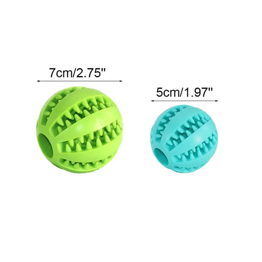 Jouet pour Chien 2 en 1 – Balle à Mâcher en Silicone avec Friandises Nettoie les Dents