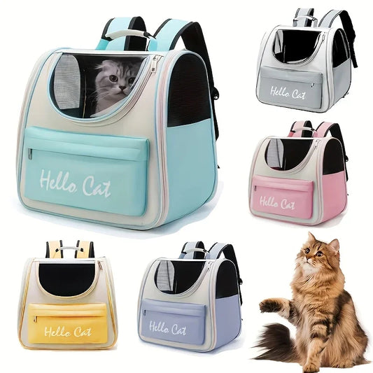 Sac à Dos Pliable pour Chats Grande Capacité Aéré & Confortable