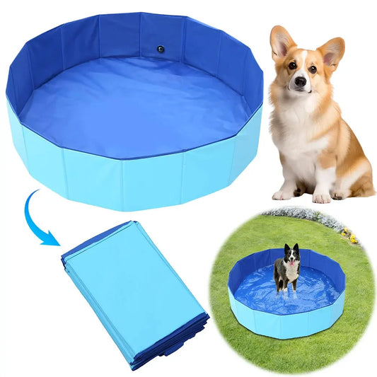 Piscine de Bain pour Chiens – Pliable, Résistante et Facile à Utiliser, À la Maison ou en Plein Air