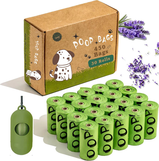 Ramasse en paix – Sacs à Crottes Biodégradables, Parfum Lavande, Ultra-Résistants