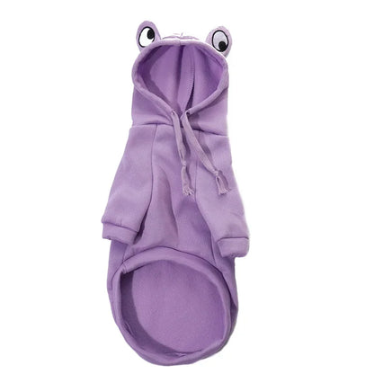 Sweat Polaire Grenouille & Bouledogue Français – Mignon & Chaud pour Chiens est Chats