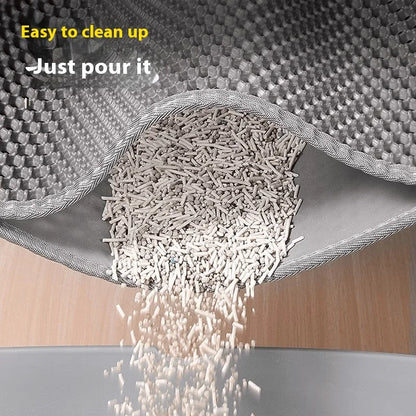 Tapis de Litière XXL Double Couche – Imperméable & "Piège à Sable"