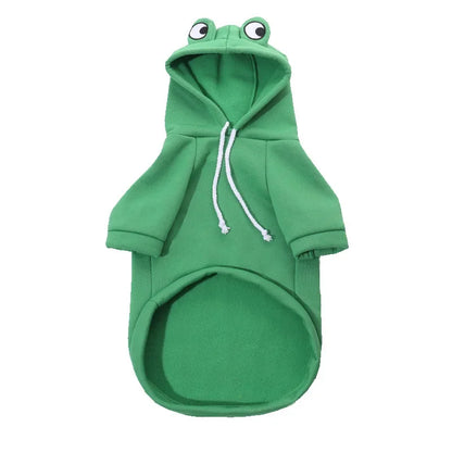 Sweat Polaire Grenouille & Bouledogue Français – Mignon & Chaud pour Chiens est Chats