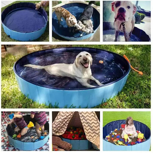 Piscine de Bain pour Chiens – Pliable, Résistante et Facile à Utiliser, À la Maison ou en Plein Air